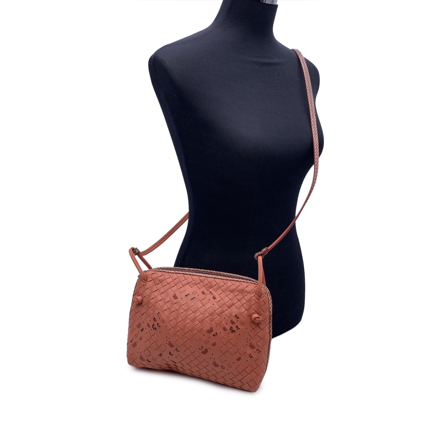 Luxury Bottega Veneta Leather Crossbody Bag Butterfly