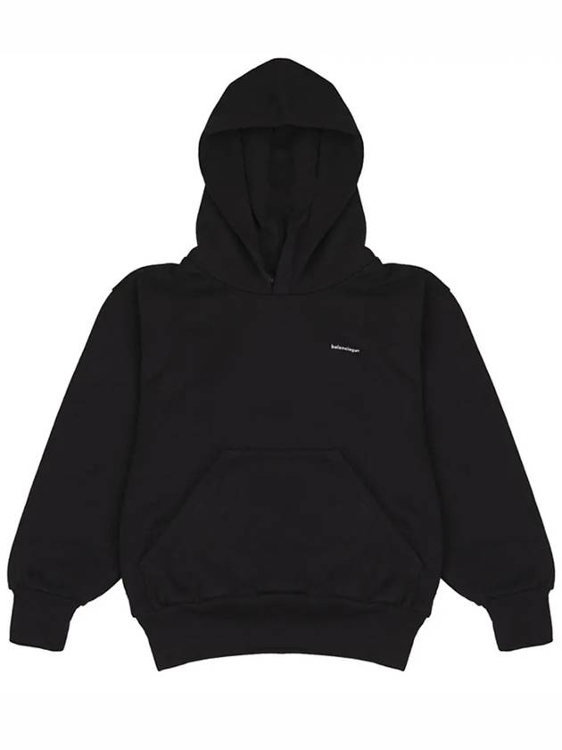 Luxury Balenciaga Kids Logo Hoodie Black