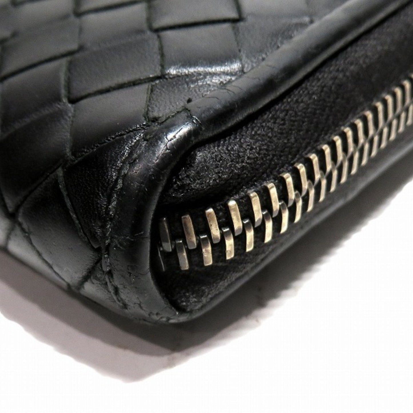 Luxury Bottega Veneta Intrecciato Leather Long Wallet (Bi-Fold) ()