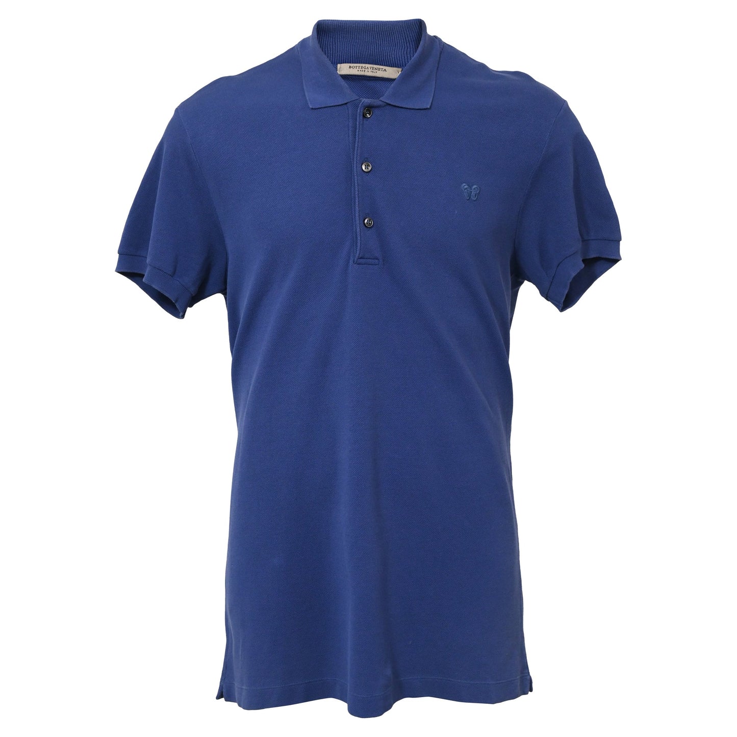 Luxury Bottega Veneta Polo Shirt in Blue Cotton