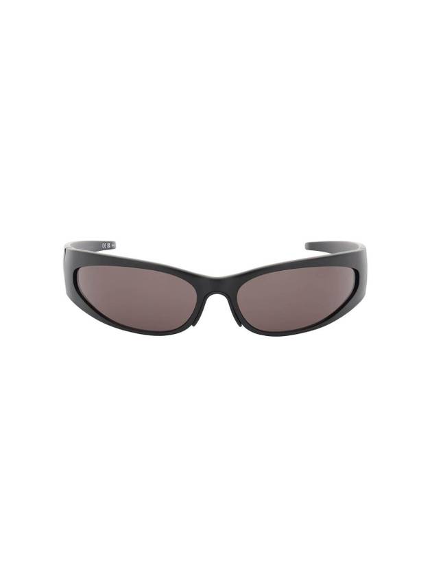 Luxury Balenciaga Reverse Xpander 2.0 Rectangle Sunglasses Black