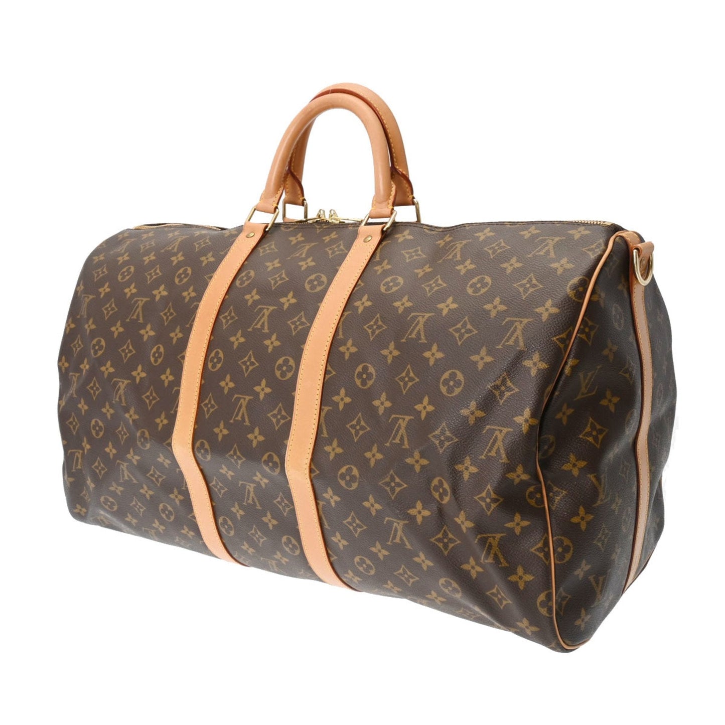 Louis Vuitton Keepall Bandouliere 55  Canvas Travel Bag ()