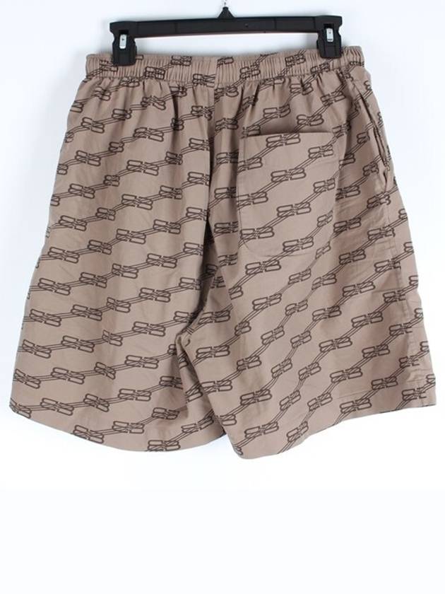 Luxury Balenciaga BB logo cotton shorts