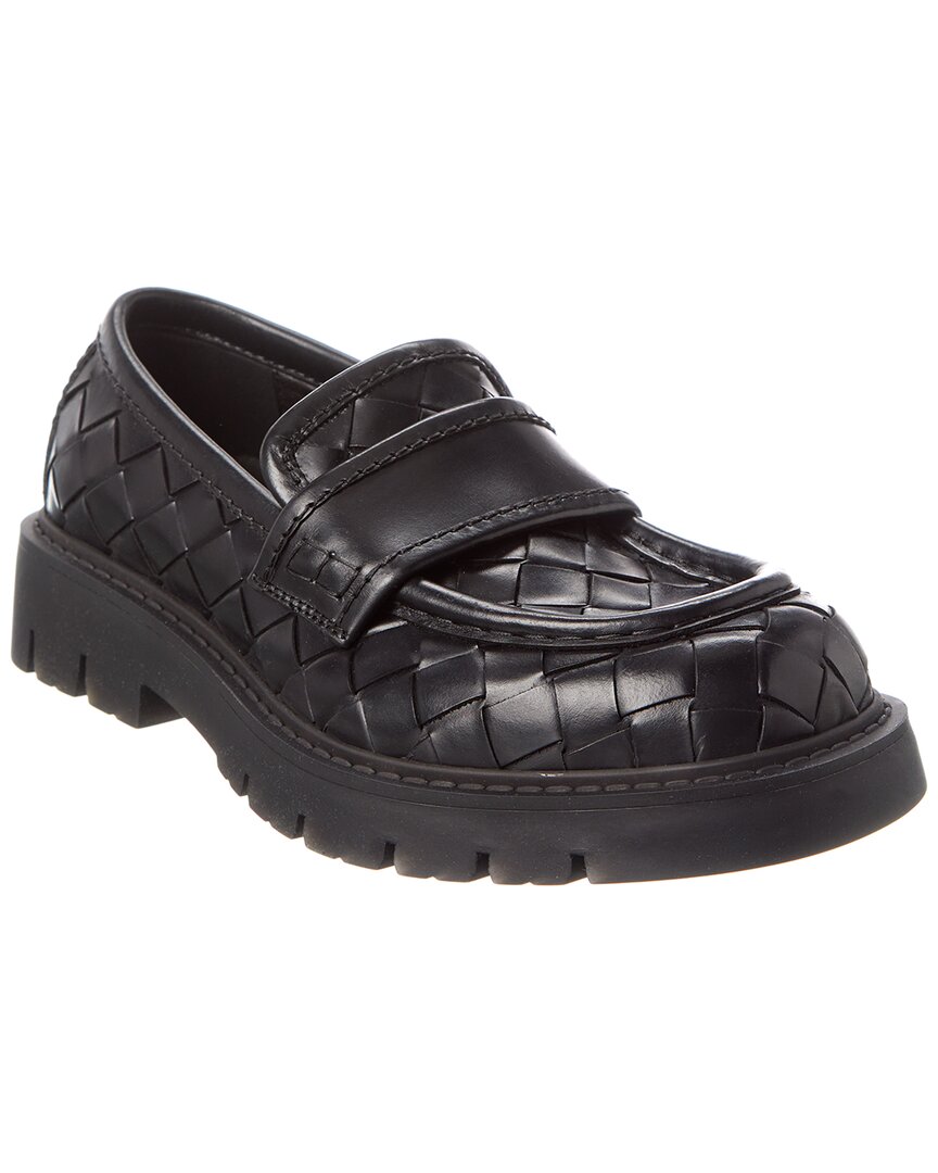 Luxury Bottega Veneta Haddock Intrecciato Leather Loafer