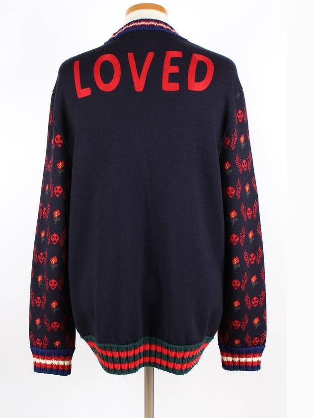 Luxury Gucci Trending 2025 Skull and Flower Jacquard Cardigan