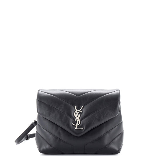 Luxury Saint Laurent Loulou Shoulder Bag Matelasse Chevron Leather Toy