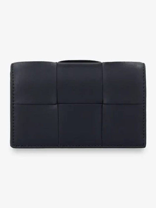 Luxury Bottega Veneta Business Card Wallet Black