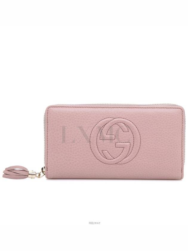 Luxury Gucci Trending 2025 Soho GG logo zipper long wallet 308004