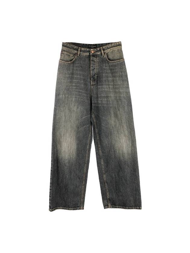 Luxury Balenciaga Low Rise Baggy Jeans Blue