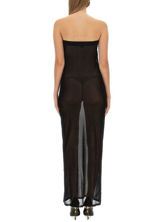 Luxury Saint Laurent 23 fw Strapless Dress 756812Y76HL1000 B0040511016
