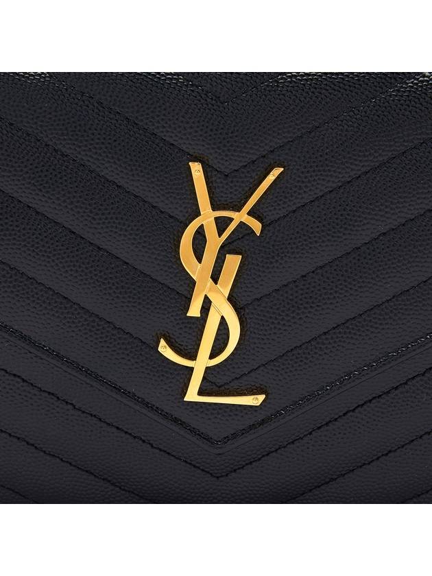 Luxury Saint Laurent Monogram Matelasse Chain Shoulder Bag Black