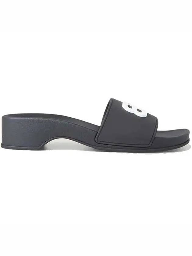 Luxury Balenciaga Rubber Slippers Black