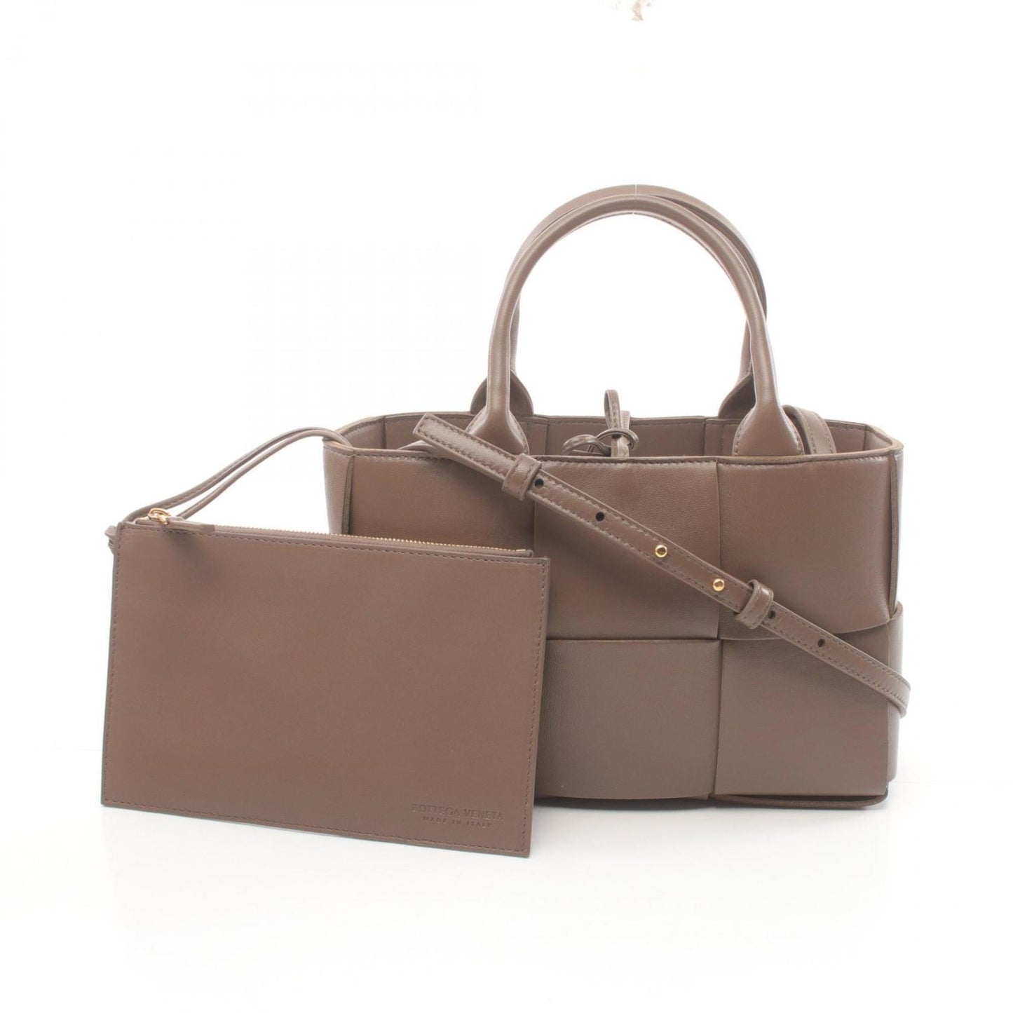 Luxury Bottega Veneta  Leather Pouch Tote Bag ()