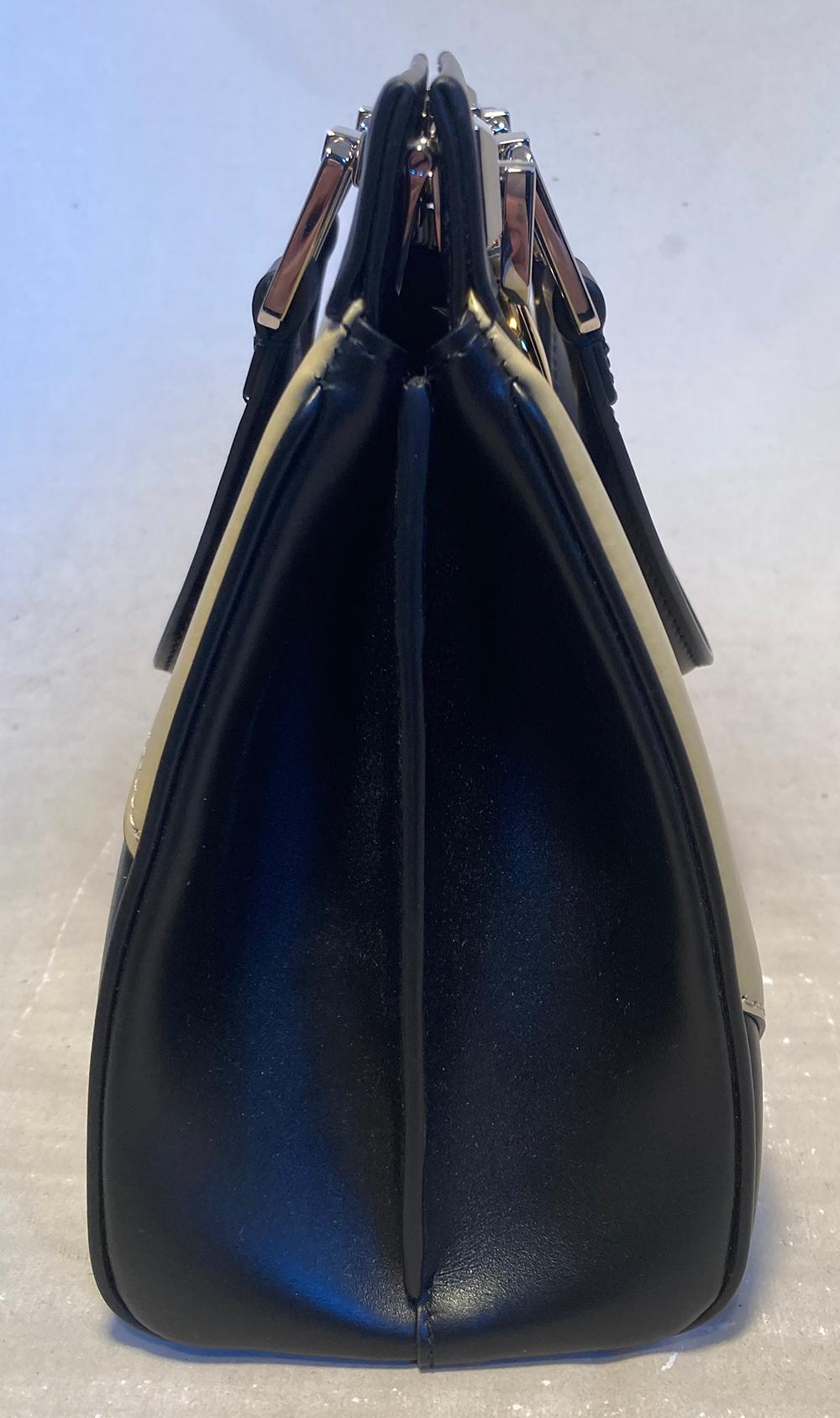 Luxury Gucci Trending 2025 Zumi Shibuya Black and Tan Medium Top Handle Bag