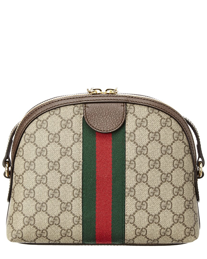 Luxury Gucci Trending 2025 Ophidia Small GG Supreme Canvas & Leather Shoulder Bag