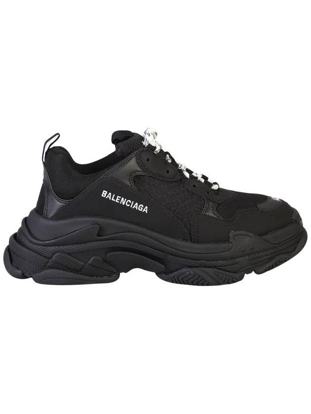 Luxury Balenciaga Triple S Low Top Sneakers Black