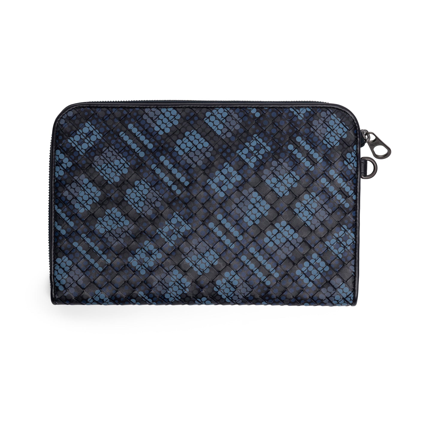 Luxury Bottega Veneta Intrecciato Polka Dot Document Case Wristlet