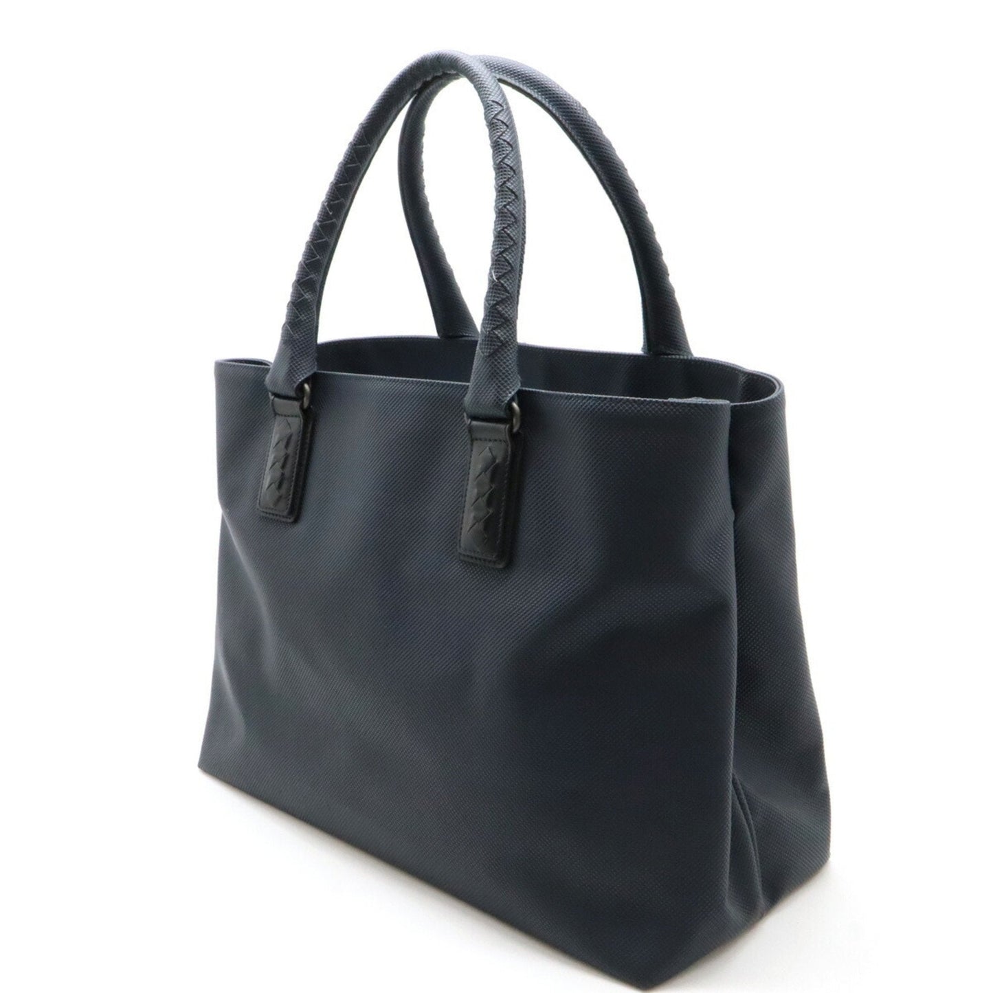 Luxury Bottega Veneta  Navy Pvc Leather Shoulder Bag Tote Bag ()