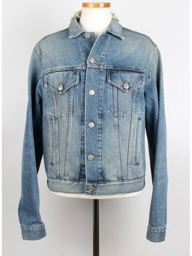 Luxury Balenciaga BB logo denim jacket 48