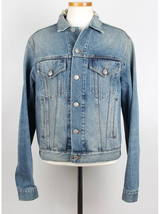 Luxury Balenciaga BB logo denim jacket 48