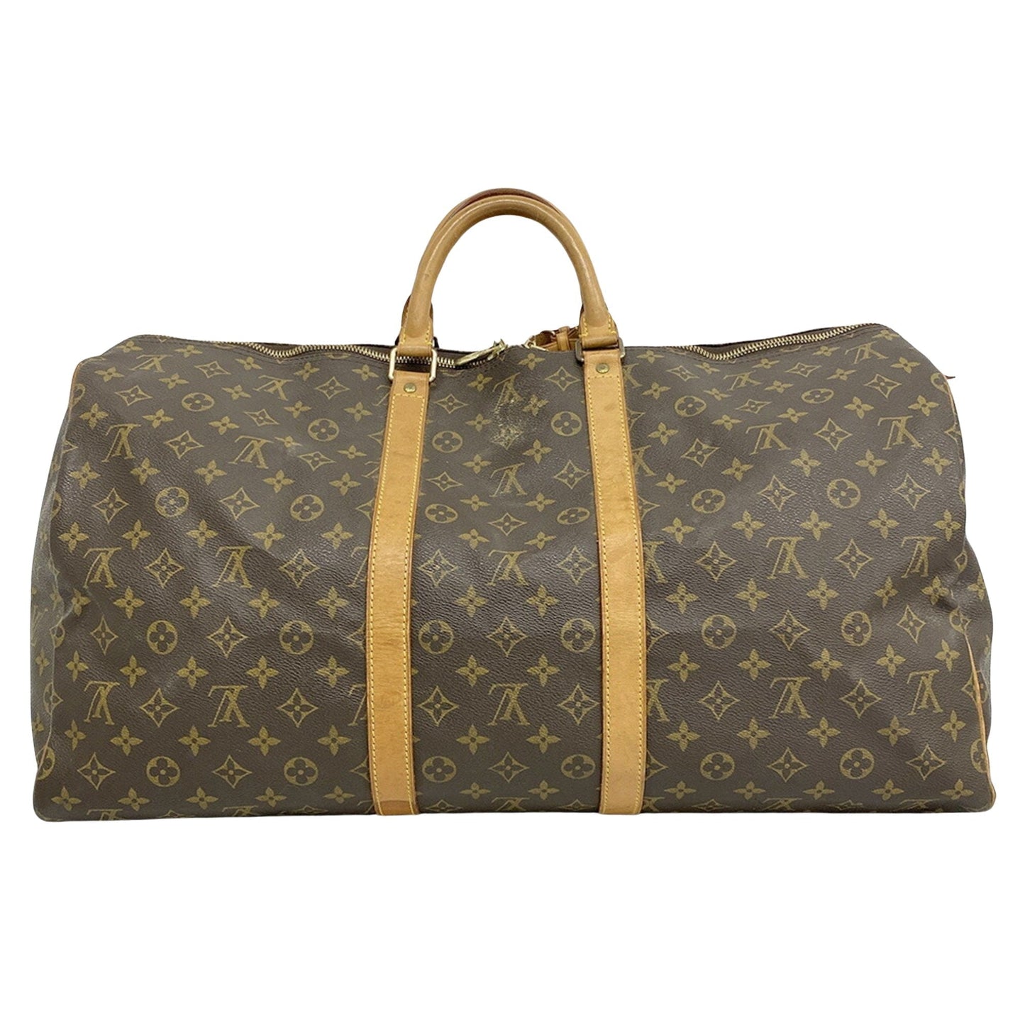 Louis Vuitton Keepall 55  Canvas Travel Bag ()