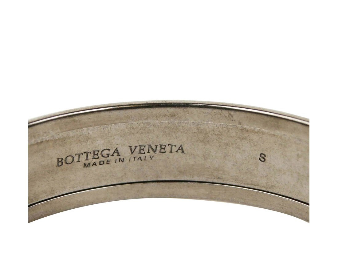 Luxury Bottega Veneta Women' Enamel Metal Woven ilver Bracelet