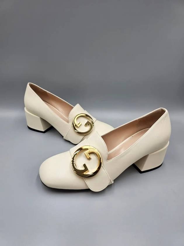 Luxury Gucci Trending 2025 Women's Blondie Interlocking G Pumps White