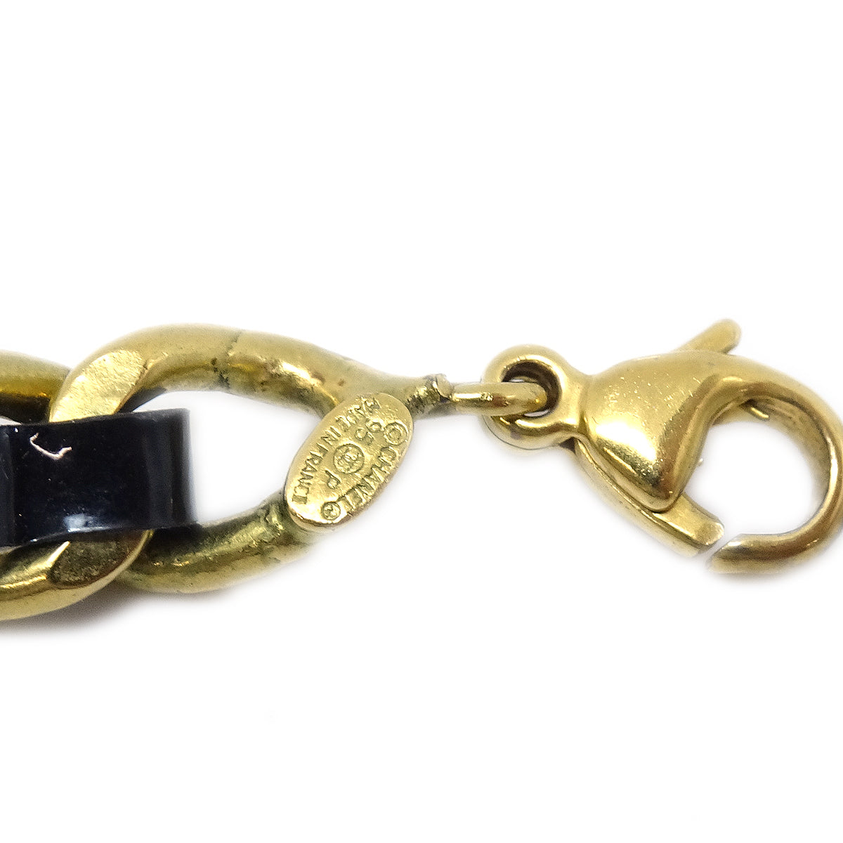 Luxury Chanel 1995 Spring Crystal & Gold CC Anklet 95P