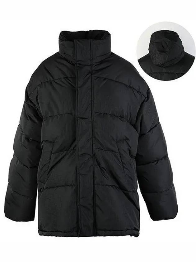 Luxury Balenciaga Logo Puffer Padding Black