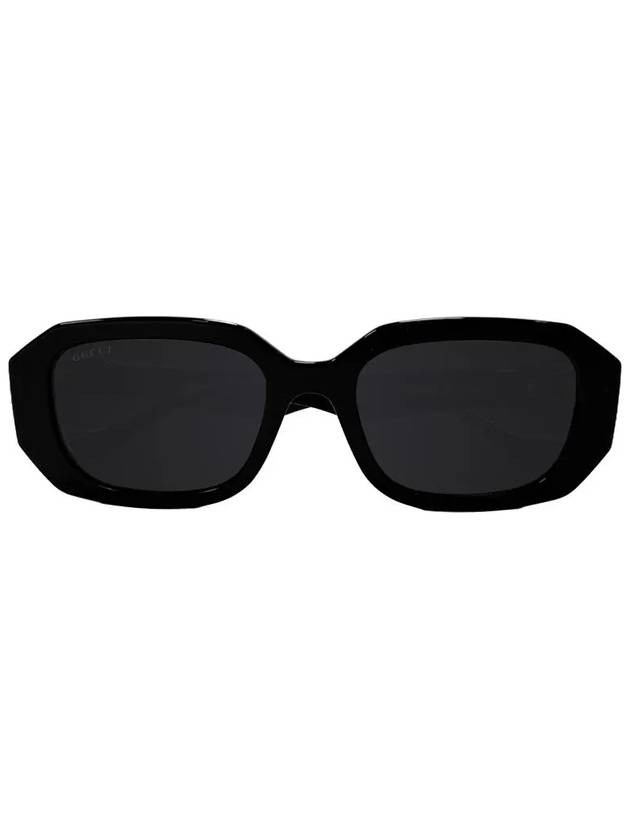 Luxury Gucci Trending 2025 Eyewear Double G Geometric Frame Sunglasses Black