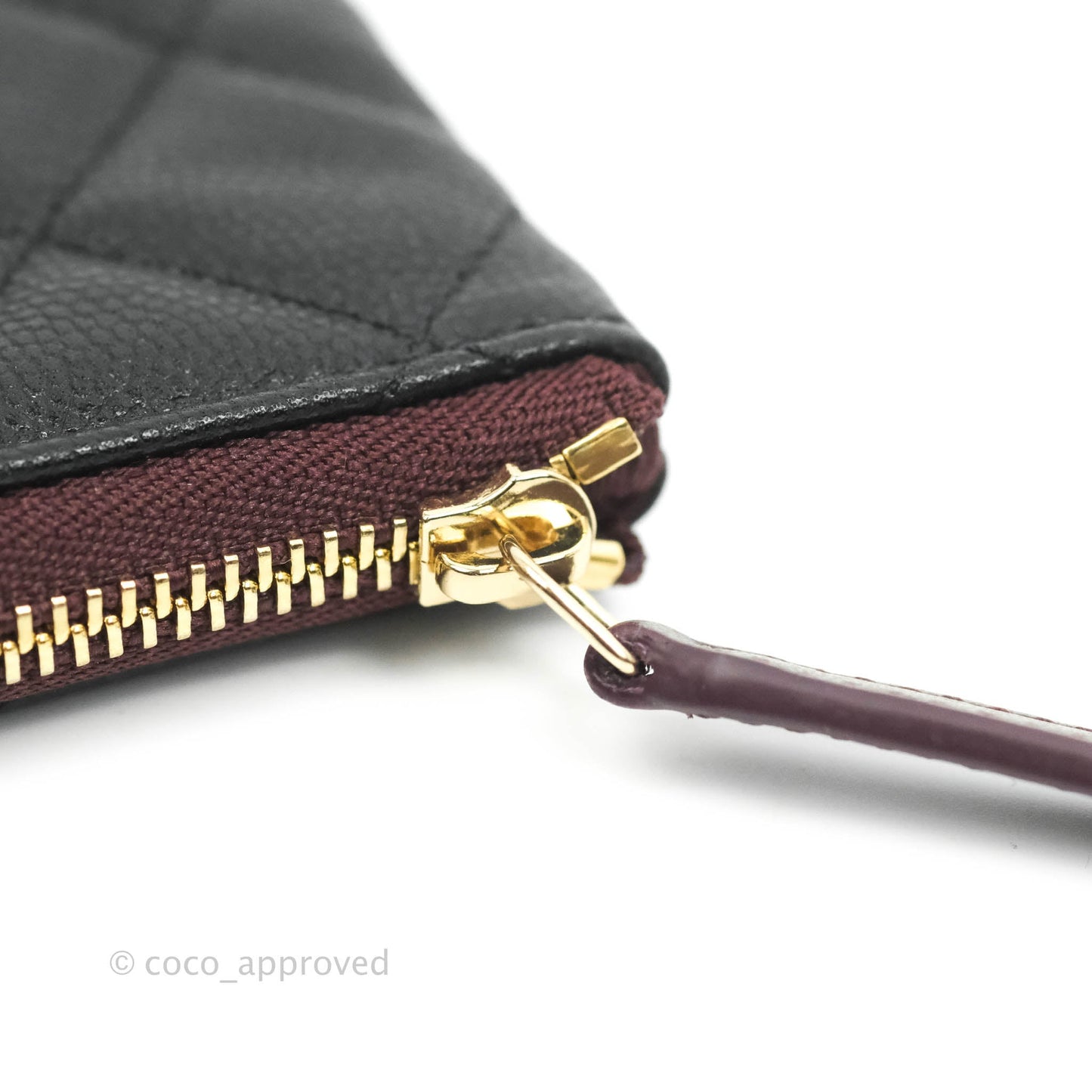 Chanel Quilted Mini O Case Black Caviar Gold Hardware