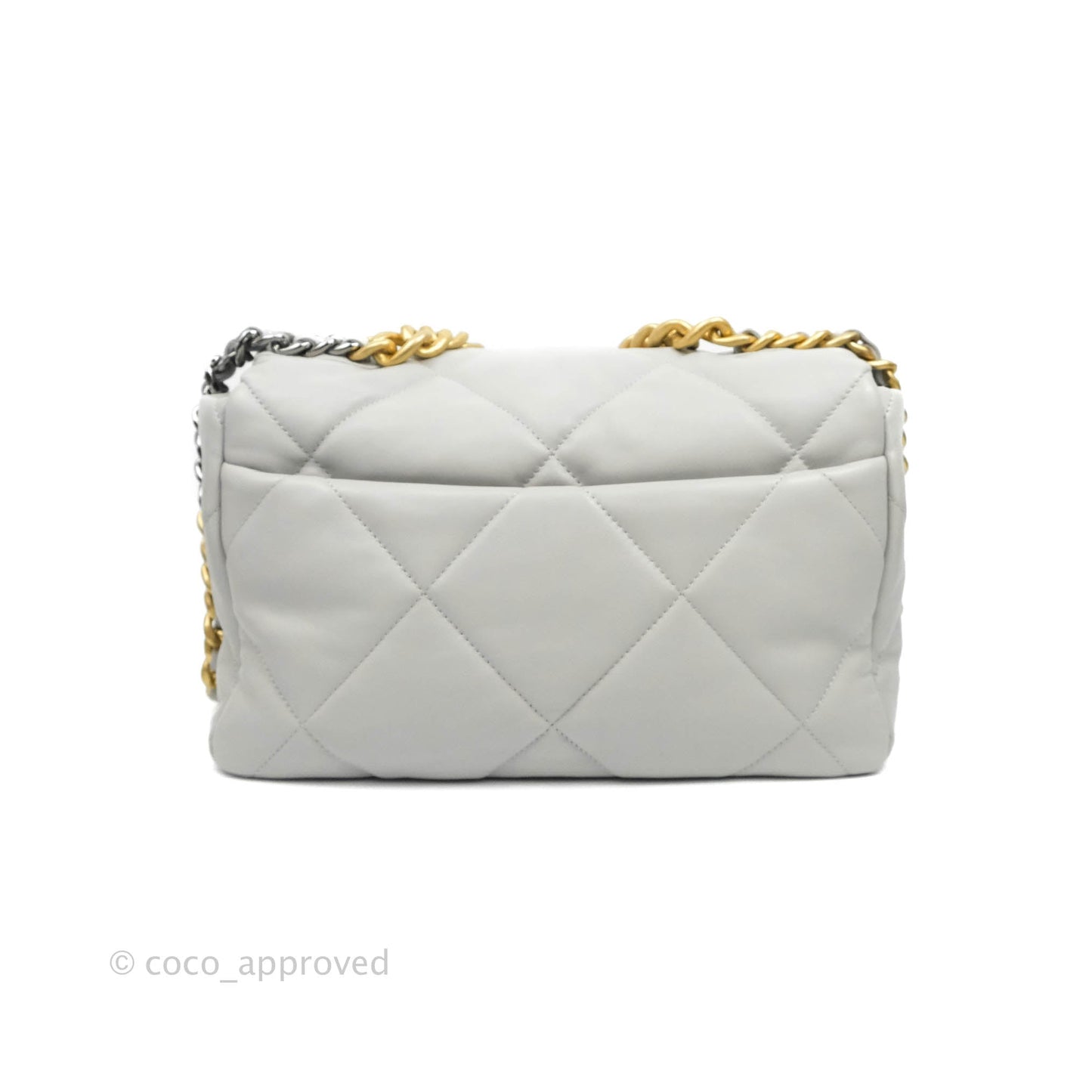 Chanel 19 Medium Grey Lambskin Mixed Hardware 21A