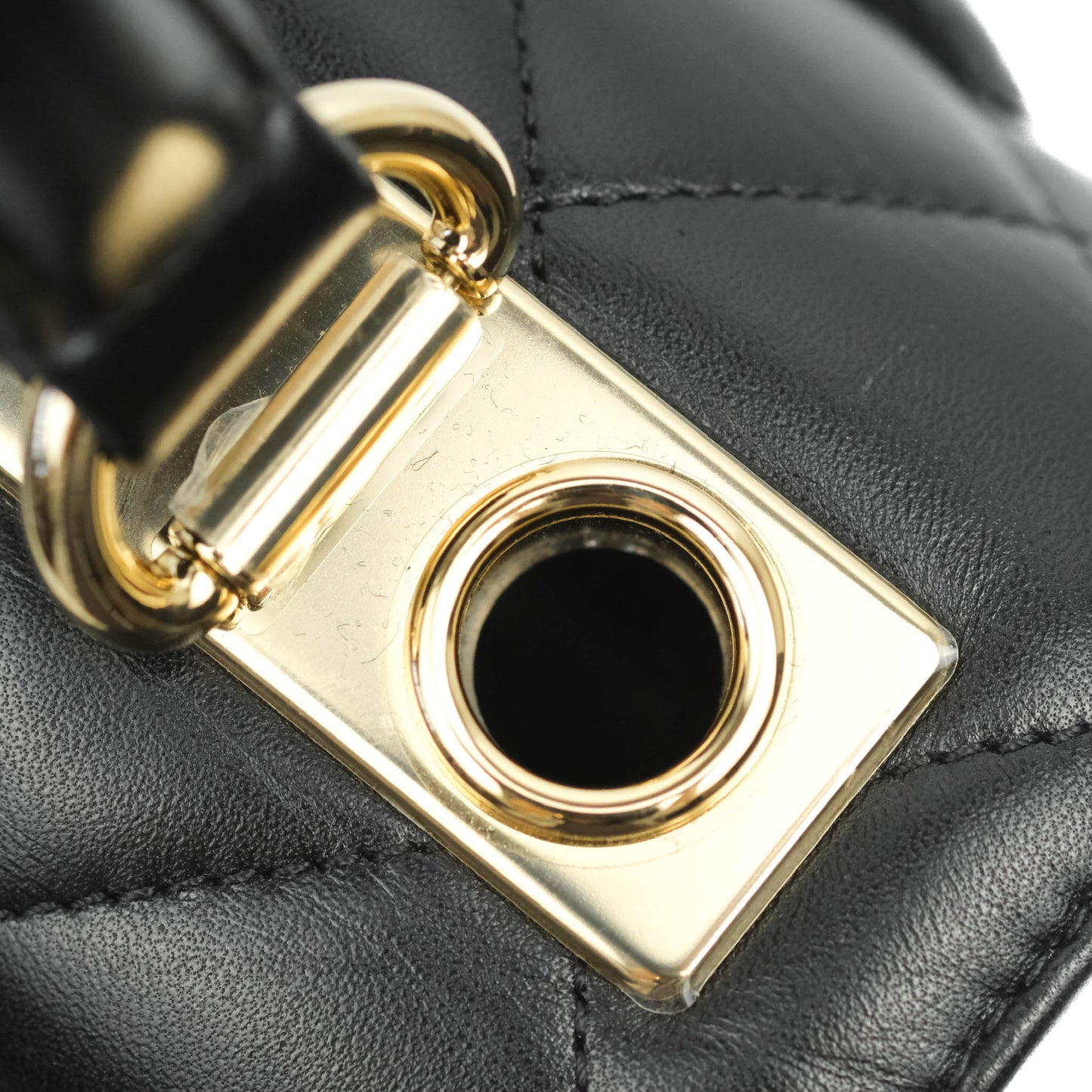 Chanel Vintage Classic M/L Medium Double Flap Black Lambskin 24K Gold Hardware