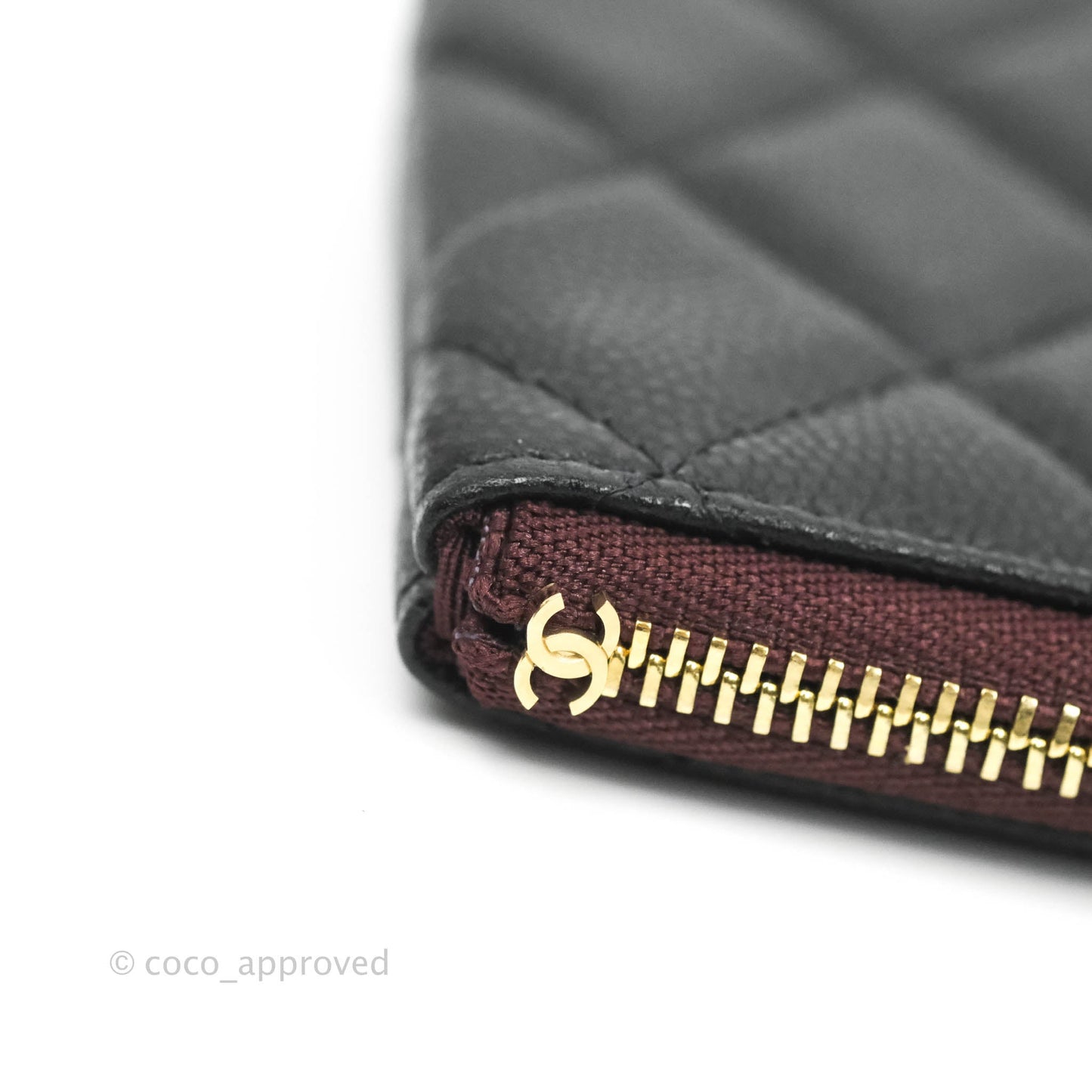 Chanel Quilted Mini O Case Black Caviar Gold Hardware