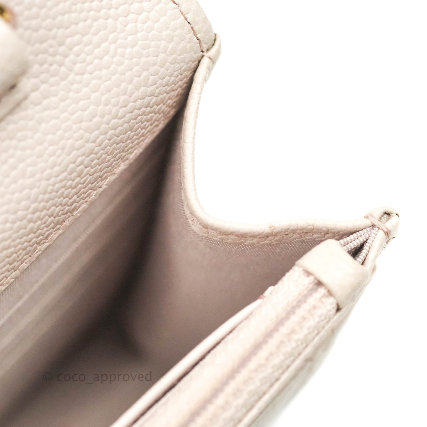 Chanel Quilted WOC Lilac Caviar CC Coco Chain Gold Hardware