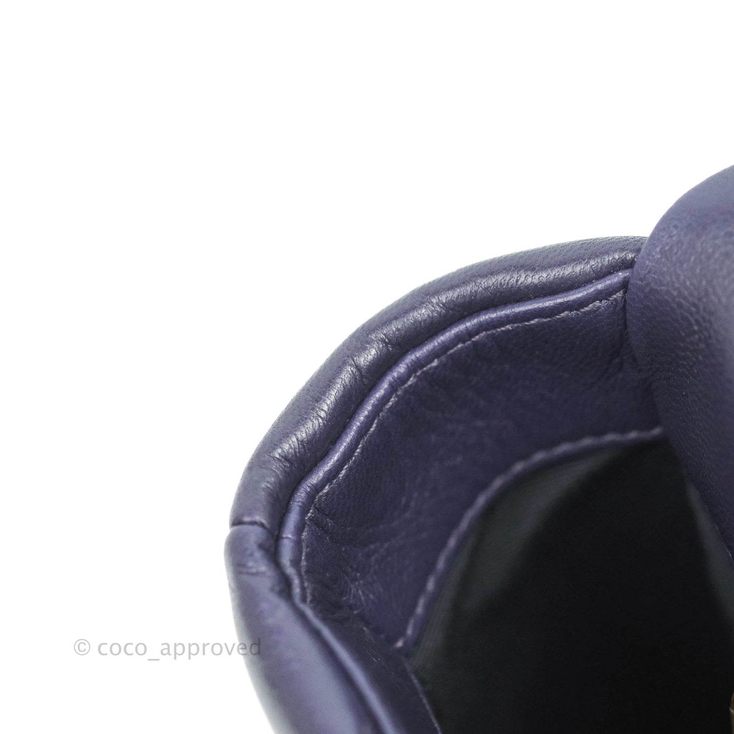 Chanel 19 Small Dark Purple Mixed Hardware