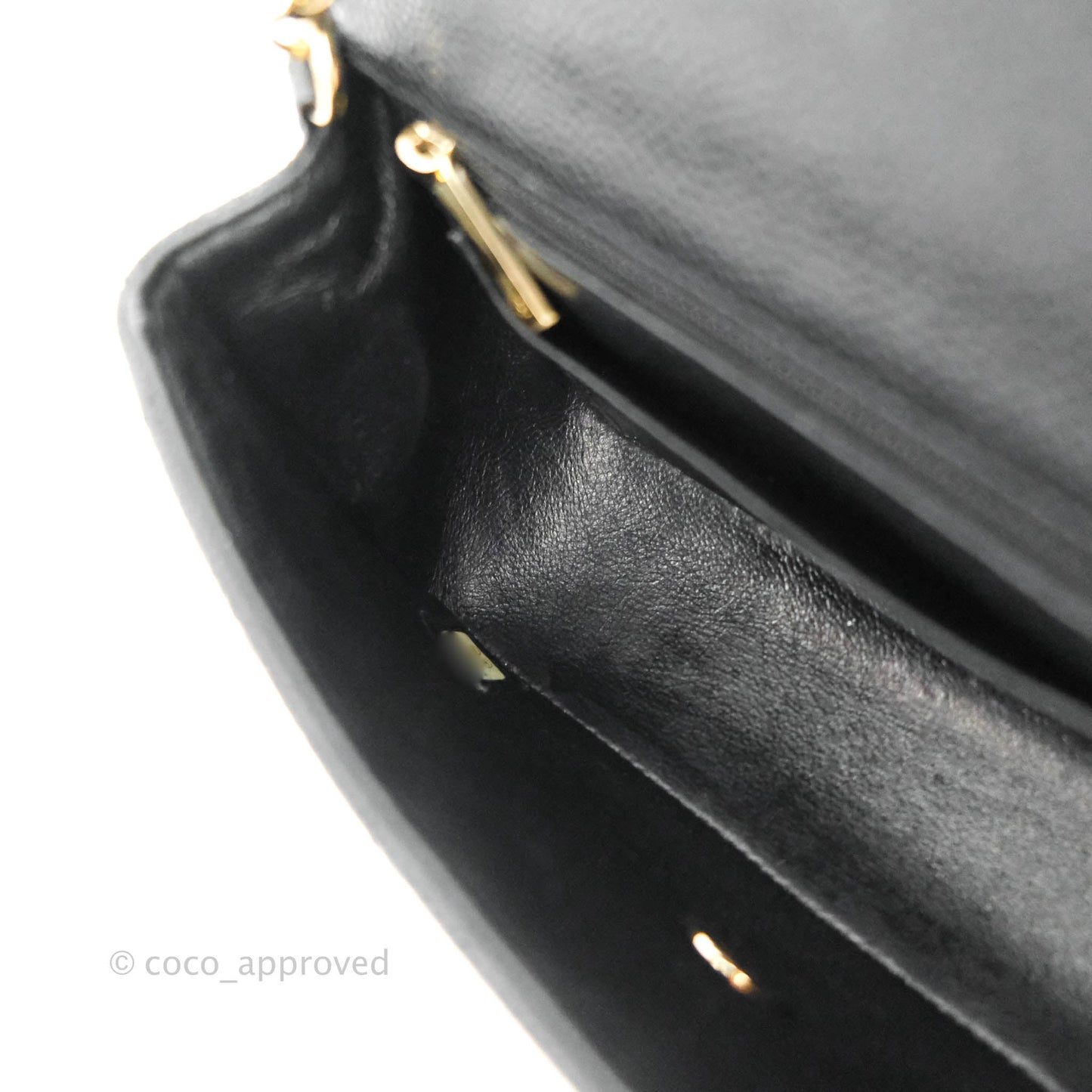 Chanel Quilted Mini Rectangular Flap Black Caviar Gold Hardware 18S