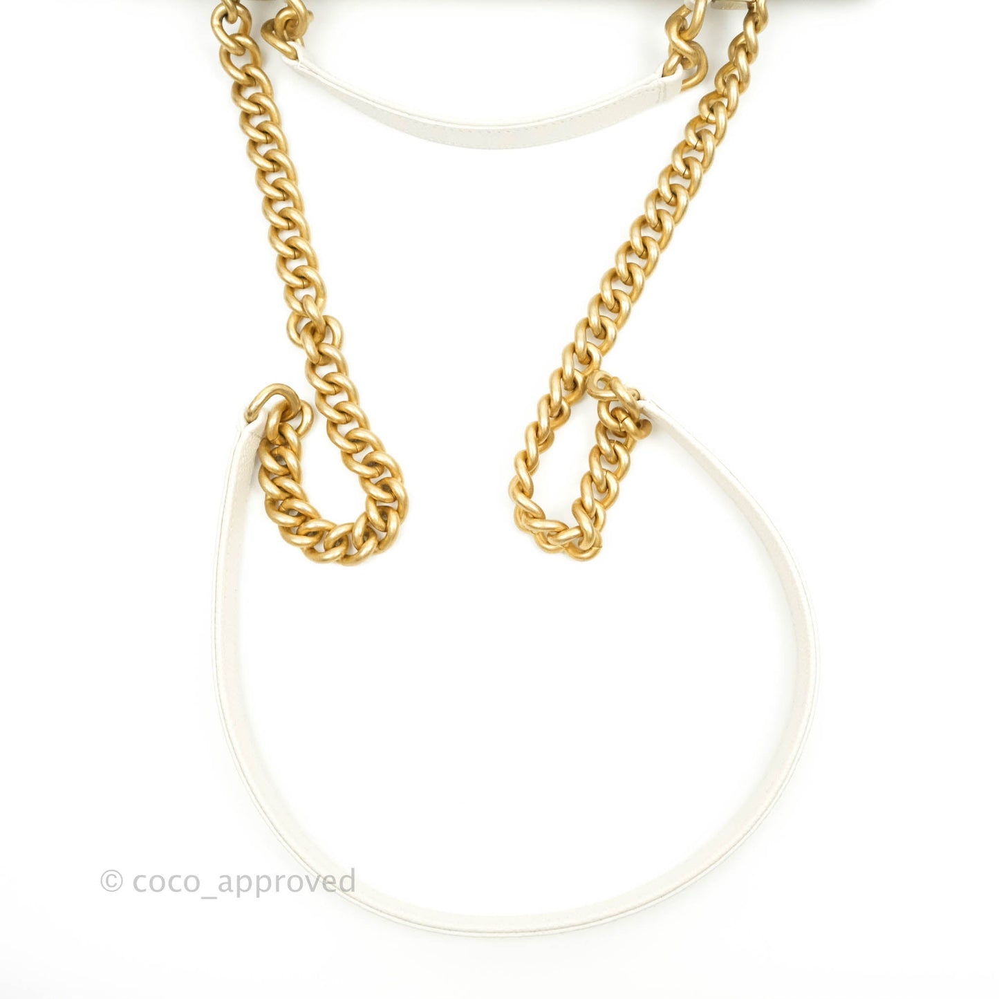Chanel Medium Chic Affinity Grained Calfskin White Gold Hardware