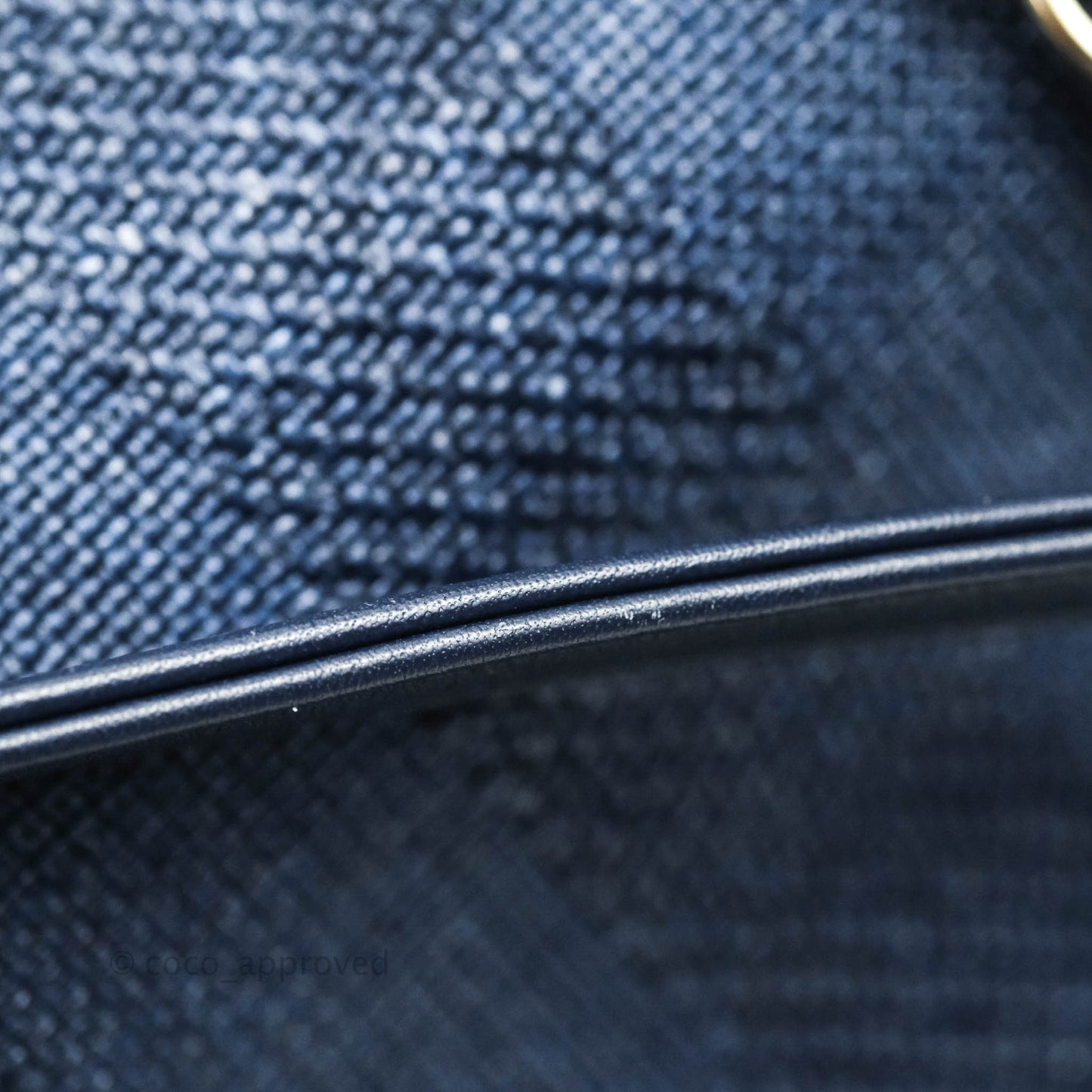 Chanel Large Deauville Navy Blue Canvas Gold Hardware