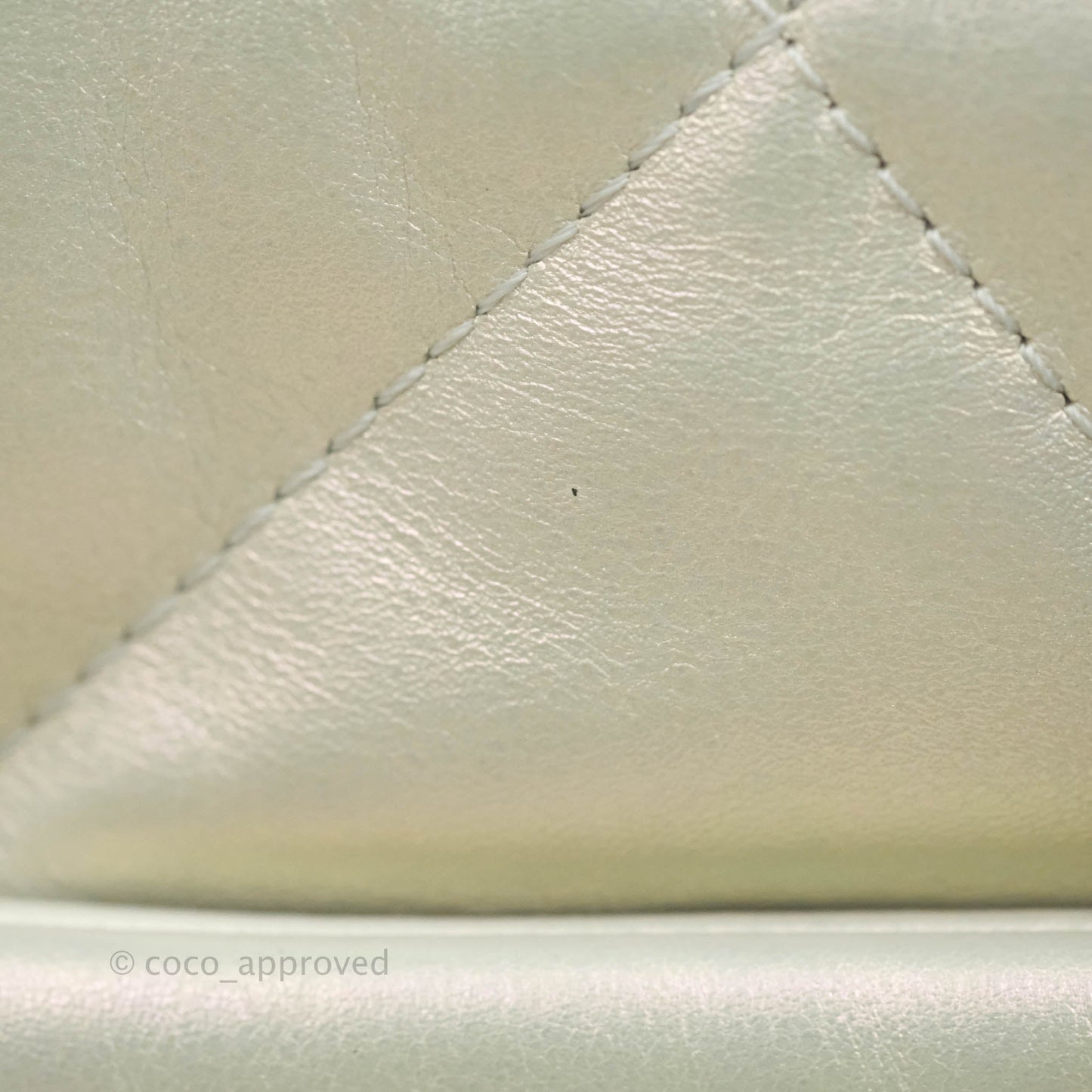 Chanel 19 Small Iridescent White Mixed Hardware