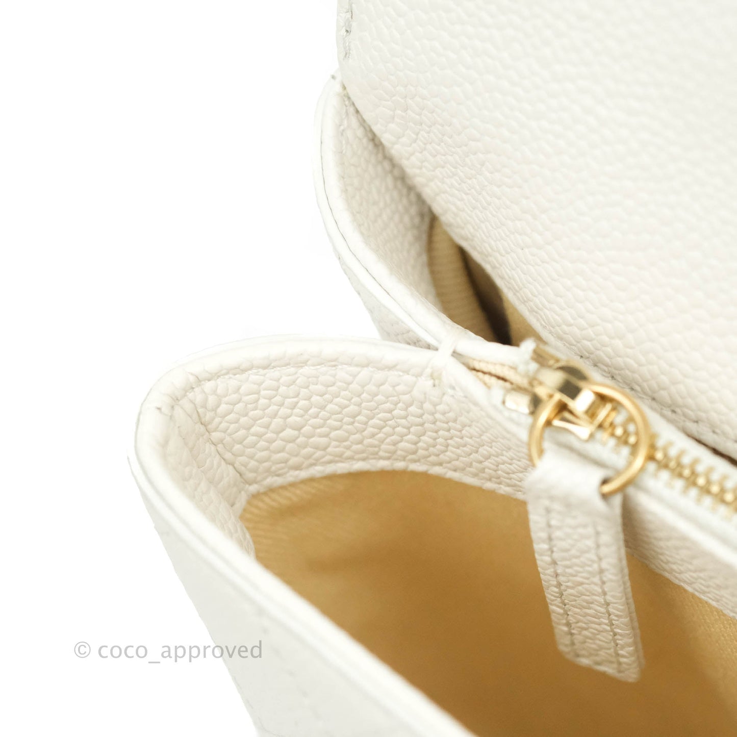 Chanel Medium Chic Affinity Grained Calfskin White Gold Hardware