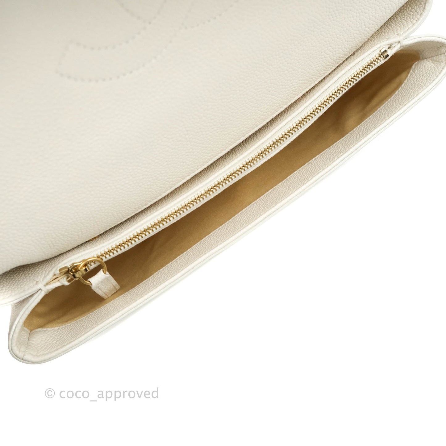 Chanel Medium Chic Affinity Grained Calfskin White Gold Hardware
