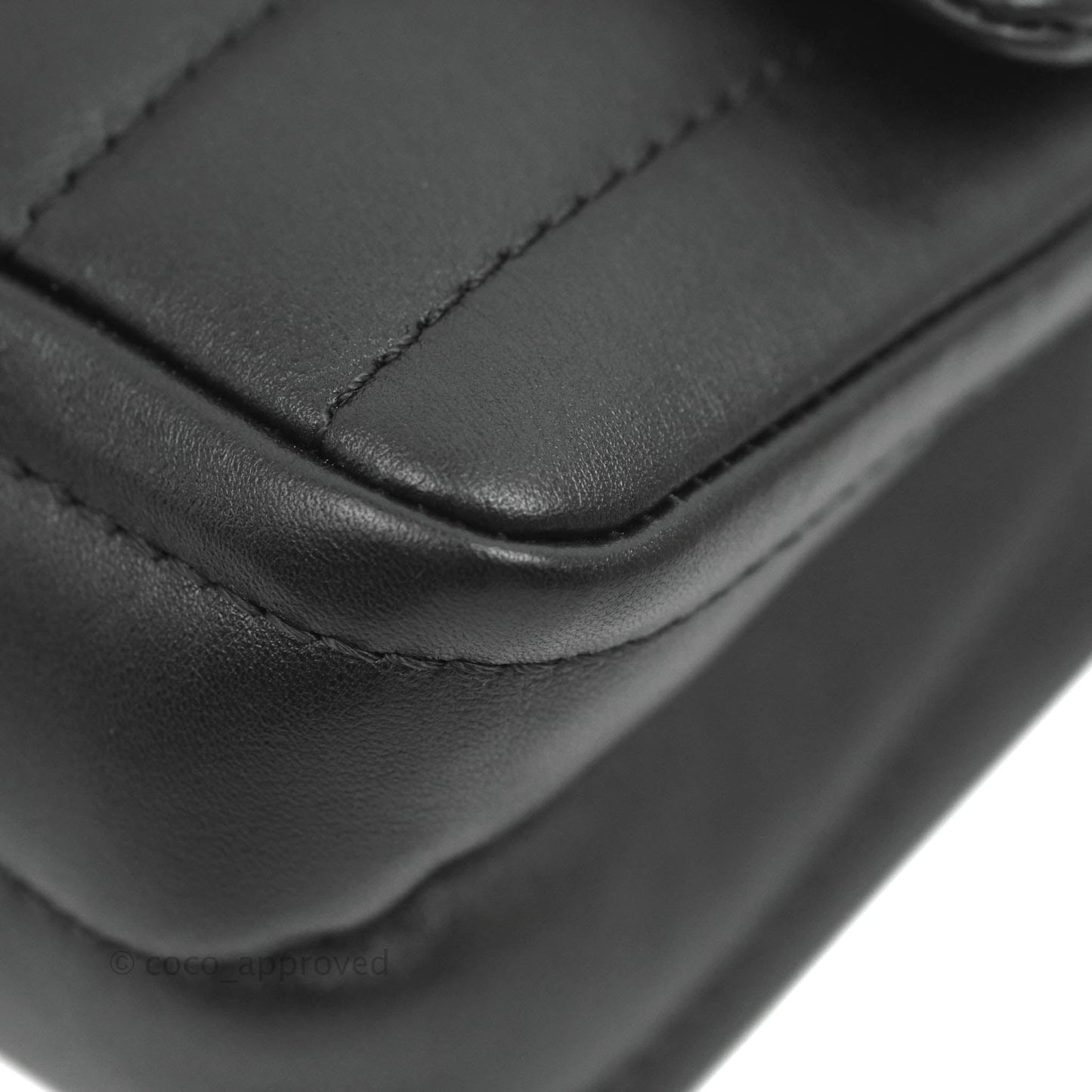 Chanel Mini Reissue 224 Vertical Quilted Black Calfskin Aged Gold Hardware