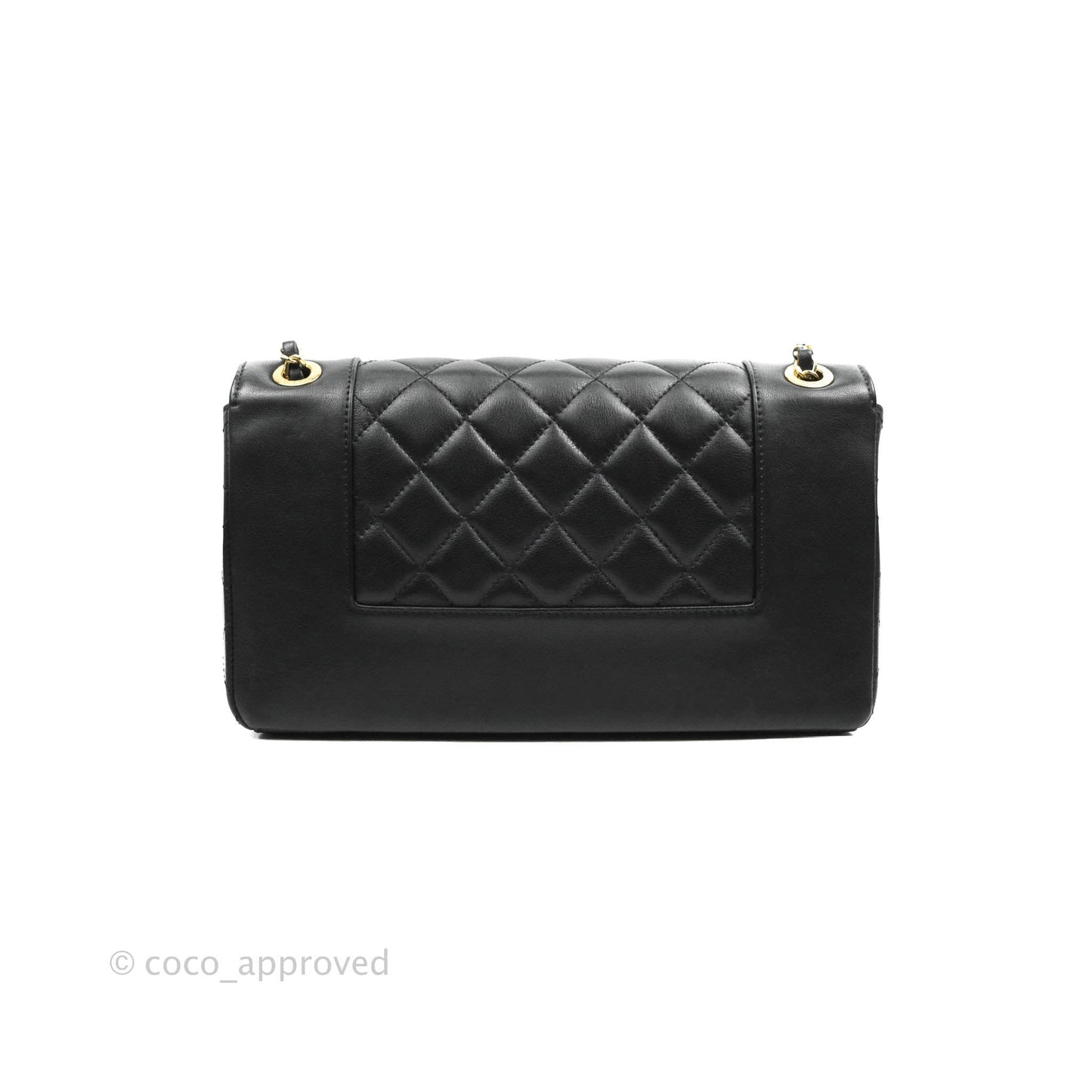 Chanel Mademoiselle Flap Bag Black Calfskin Gold Hardware