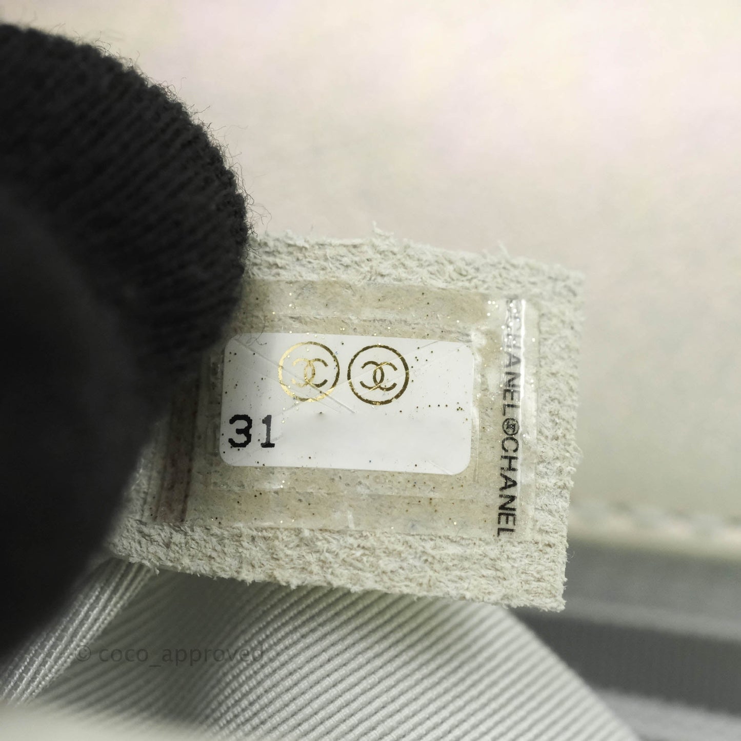Chanel 19 Small Iridescent White Mixed Hardware