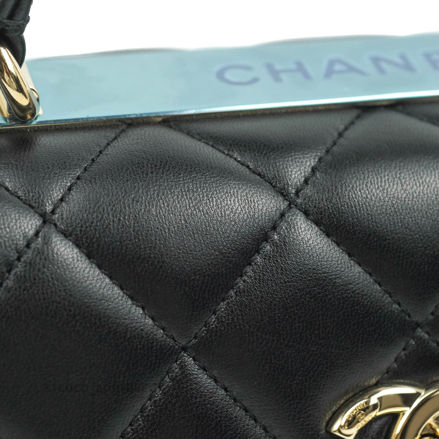 Chanel Trendy CC Small Black Lambskin Gold Hardware