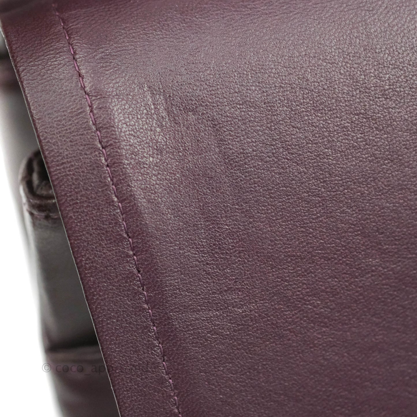 Chanel Quilted Jumbo Double Flap Plum Lambskin Gun Metal