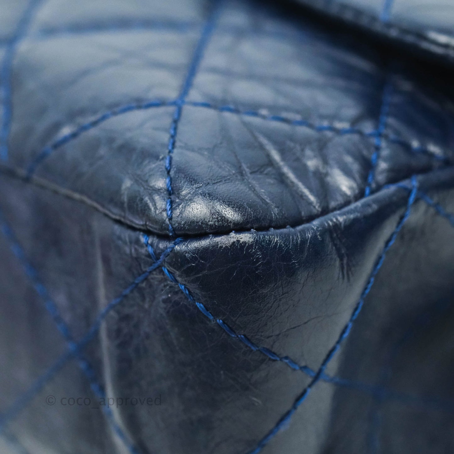 Chanel Reissue 227 Quilted Navy Aged Calfskin Ruthenium Hardware