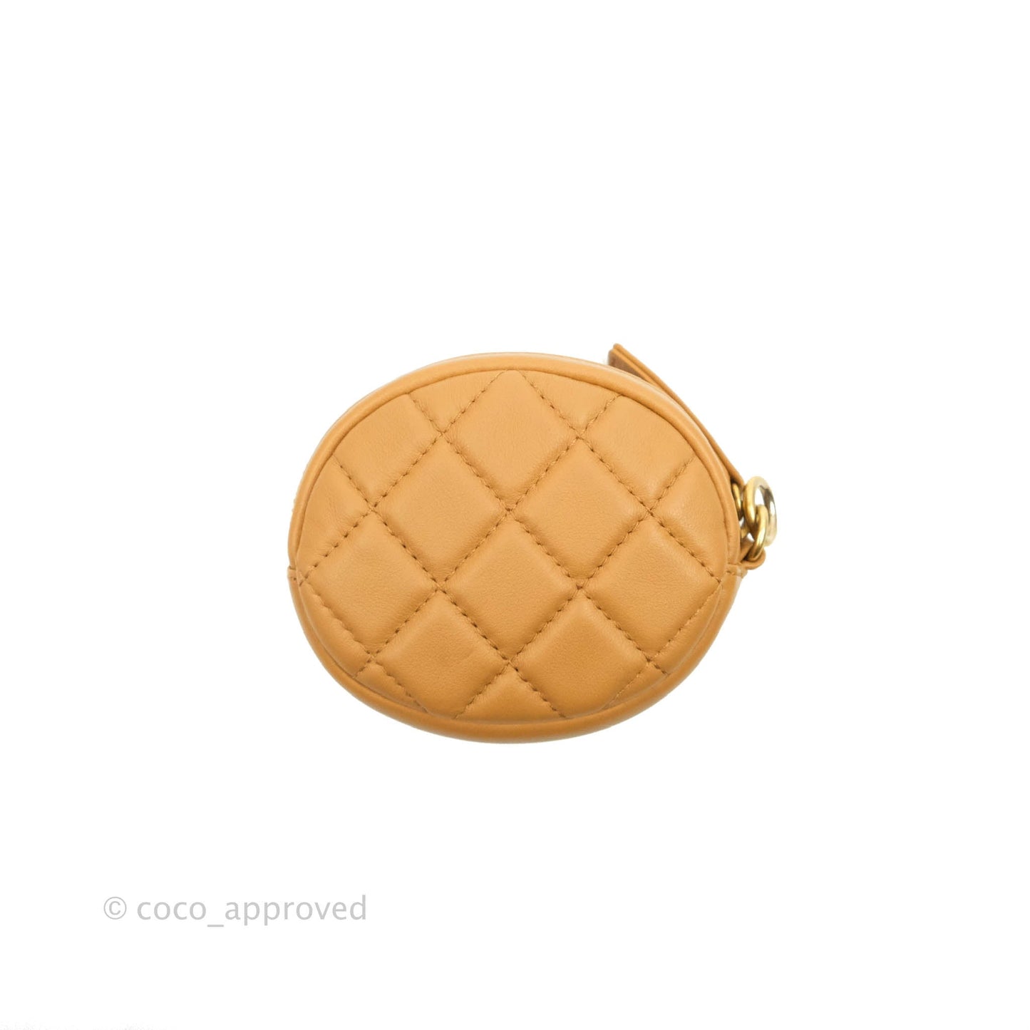 Chanel Quilted Flap With Coin Purse Caramel Calfskin Aged Gold Hardware 19K