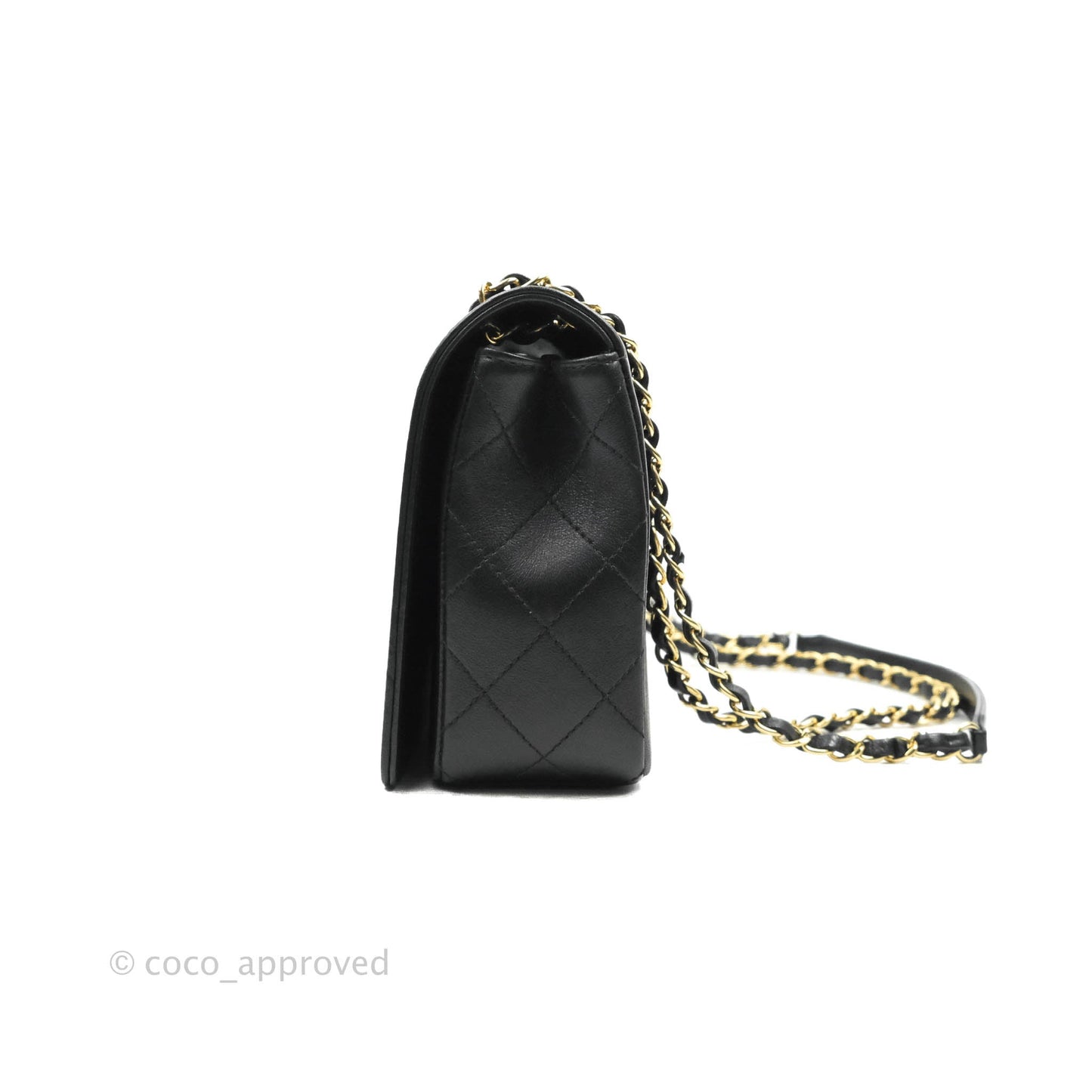 Chanel Mademoiselle Flap Bag Black Calfskin Gold Hardware